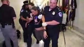 Protesters arrested outside Senate Majority Leader Mitch McConnell's office Several people were arrested during a protest led by people with disabilities., From YouTubeVideos
