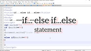 JavaScript if... else if... else statement for beginner#javascript 