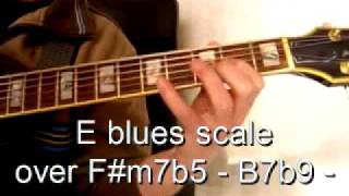 Autumn Leaves jazz guitar with scale explanations chords