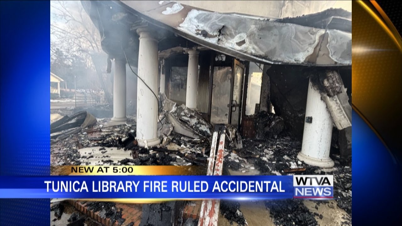 Tunica library fire ruled accidental