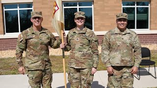 143d ESC Change of Command ceremony