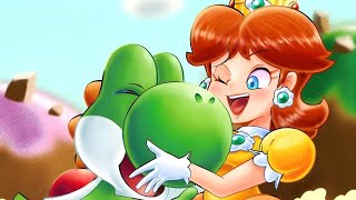 Princess Daisy & Yoshi: Colorful Royal Adventure! 🎨👑 | Coloring by Number Short