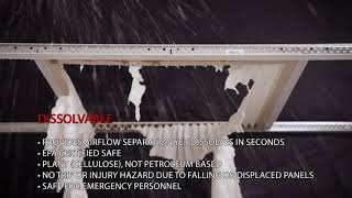 DAB (Dissolving Air Barrier) panels in a Cold Aisle containment (CAC) configuration