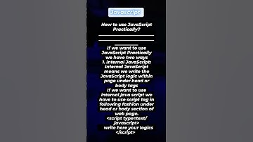 "How to Use JavaScript Practically? | Internal JS Made Simple!"