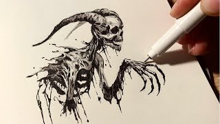 Drawing the Mythical Creature | Real-time Tutorial