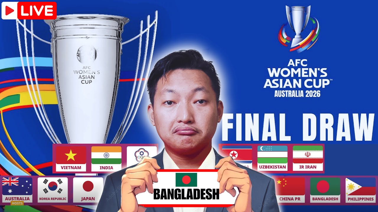 LIVE AFC Women's Asian Cup Australia 2026 Final Draw | LIVE REACTION ||