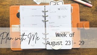 PLAN WITH ME | Week of August 23-29 | Personal Rings