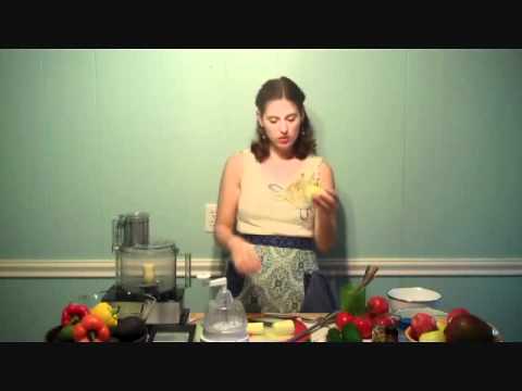 {raw food recipes} Eva Rawposa makes Pasta with Ma...