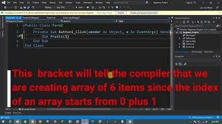 Lesson 10  How To Use Array In Visual Basic Windows Form 10
