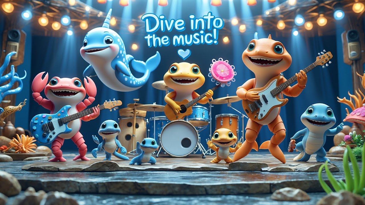 Underwater Band Song for Kids 🌊 Ocean Animal Dance | Happy Rhyme Time Nursery Rhymes