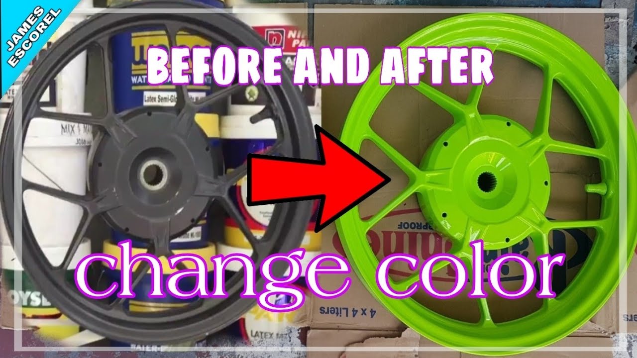 RIMS CHANGE COLOR/ 2K K92 URETHANE PAINT YouTube