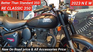 Lo Aagayi 2023 New Royal Enfield Classic 350 Dark Stealth Black Review | On Road price Features