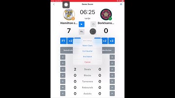 QS Basketball App: How to display the match stats on the scoreboard