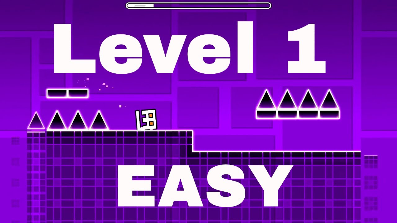 Geometry Dash - Level 1 (Stereo Madness) - YouTube