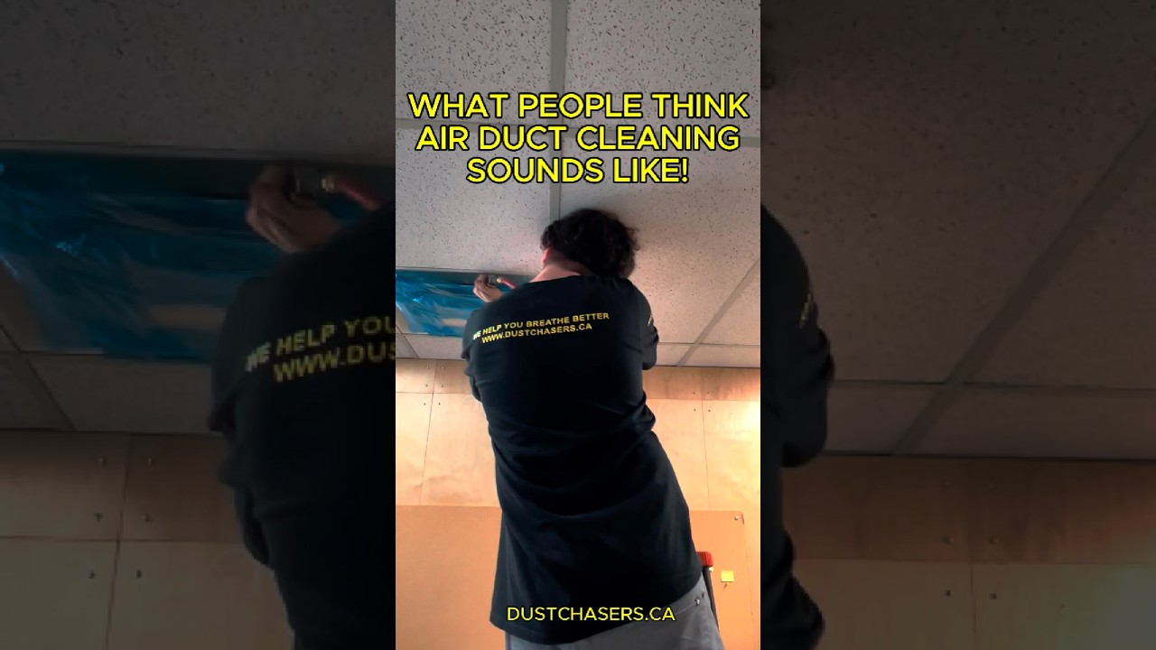 “You Thought Duct Cleaning Was Quiet? Think Again! 😳🔊”