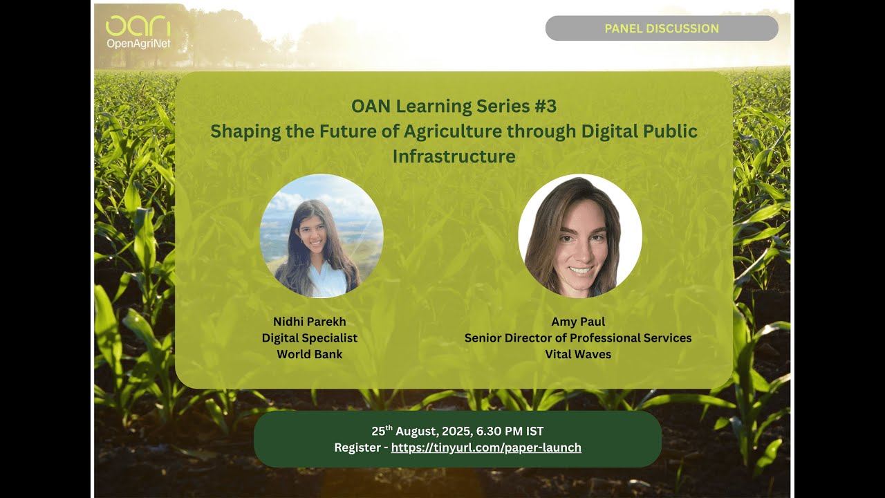 Agriculture Digital Public Infrastructure (Ag-DPI) with World Bank and Vital Wave