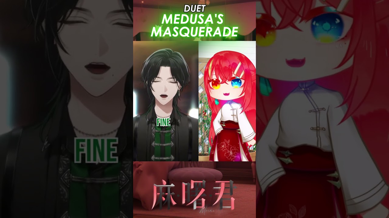 【DUET】Medusa's Masquerade🐍 ft. @ZealGinjoka  #GinTune #vtuber #shorts #cover | MYViki