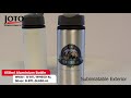 Aluminum Bottle with Straw