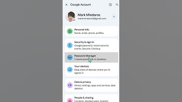 Hoe u uw opgeslagen app-aanmeldingswachtwoorden op uw Google-account kunt bekijken #googlesetting...