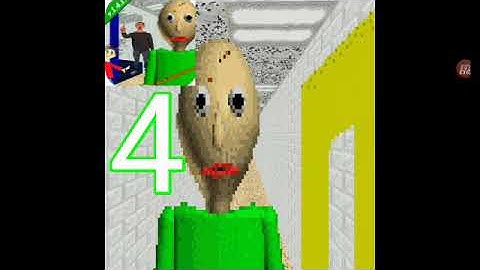 Baldi Basics in Education and Learning - gameplay part 4 new update 1.4.2 (ios,android)