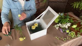 4月「花贈りの日のBOXアレンジメント」