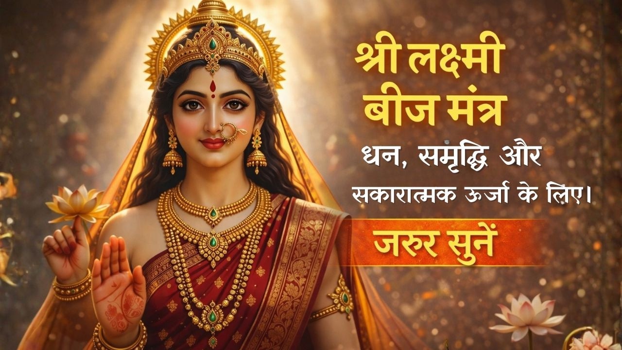 Shri Lakshmi Beej Mantra for Wealth  | ॐ श्रीं महालक्ष्म्यै नमः॥