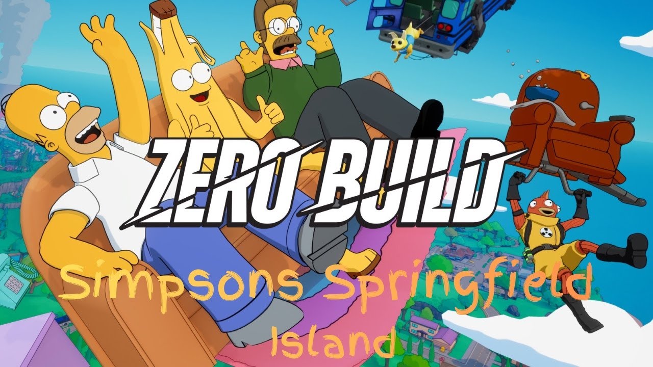 Fortnite Zero Build New Season Simpsons Springfield Island - YouTube
