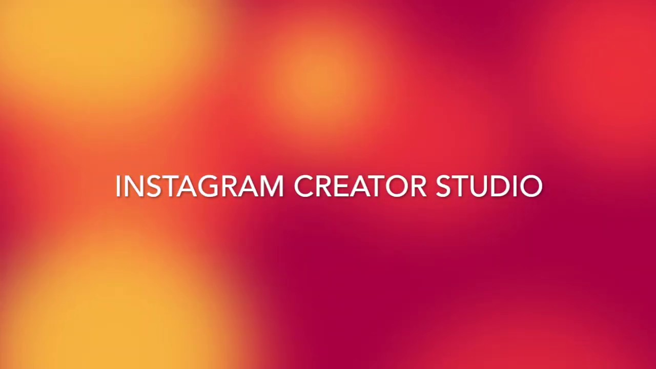 tuto Instagram Creator Studio - YouTube