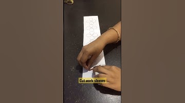 Cut work sleeves with easy method