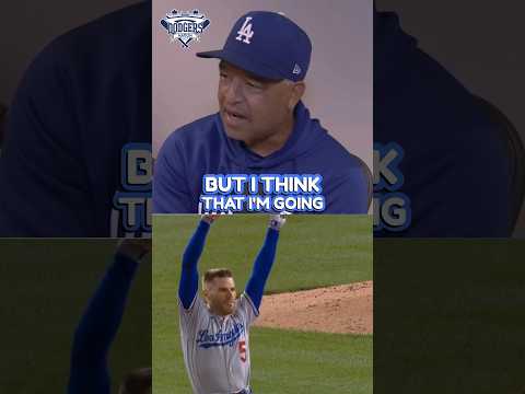 DAVE ROBERTS WILL DO THE FREDDIE DANCE SOON🤩💙 #losangeles #shorts #dodgers