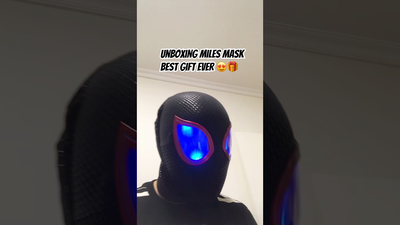 Miles spiderman mask,The Best Gift Ever for a Spider-Verse Fan 🔥 