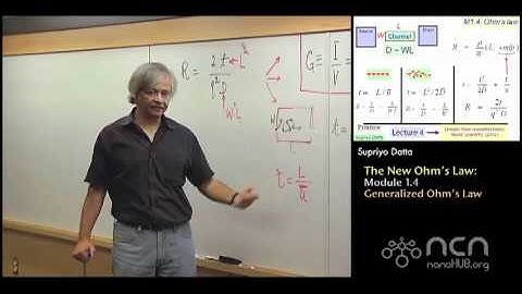 nanoHUB-U Fundamentals of Nanoelectronics I: M1.4 The New Ohm