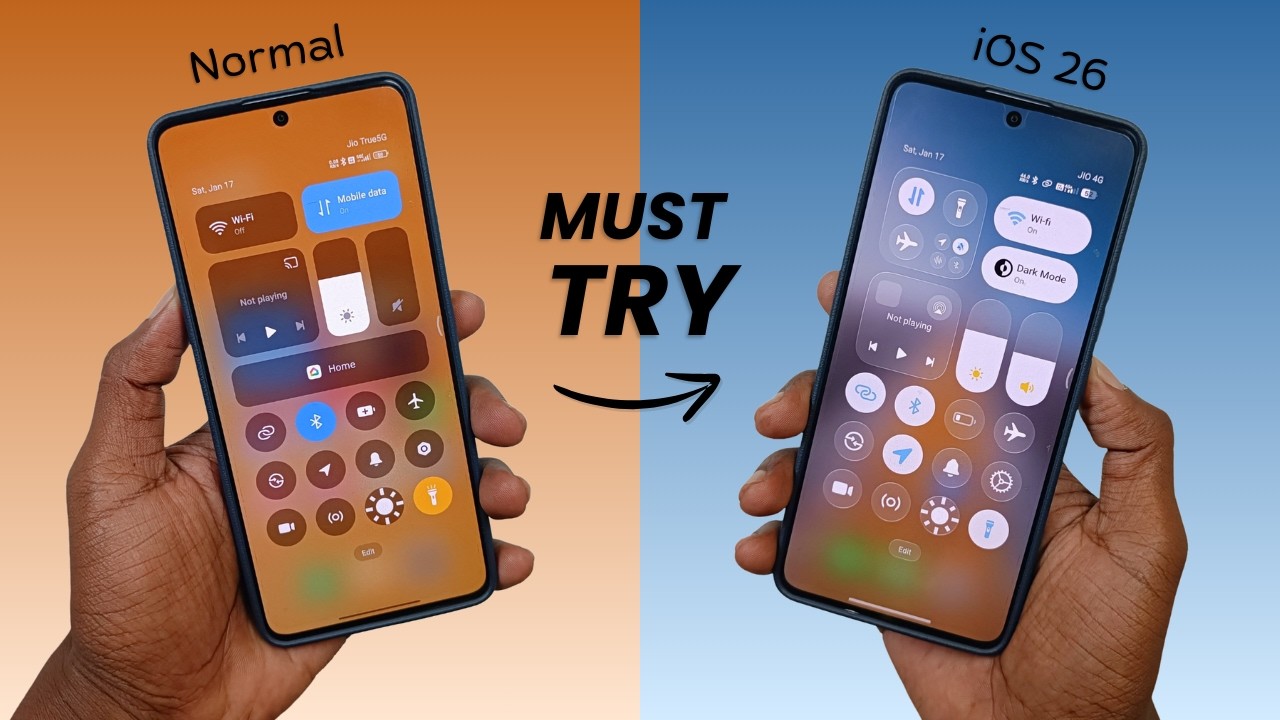 Customize Redmi Note 13 Pro Like a PRO 😱 | iOS 26 Control Centre ⚡