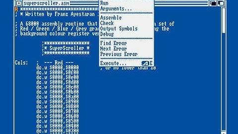 SuperScroller.asm 68000 Assembly Code Routine