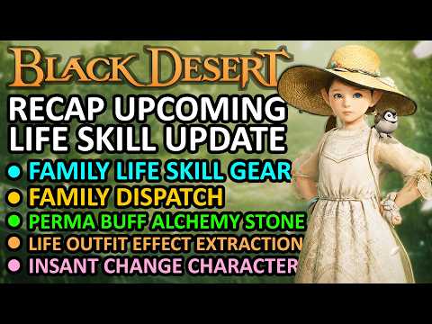 FAMILY LIFE SKILL GEAR, FAMILY DISPATCH, RECAP LIFE SKILL UPDATE HEIDEL BALL 2026 (Black Desert) BDO