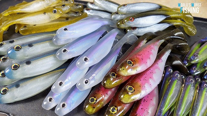 Hand Pouring 4 inch Swimbaits - Easy Recipe for Natural Colored