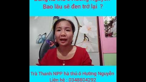 Dùng hà thủ ô Hường Nguyễn bao lâu tóc sẽ đen trở lại