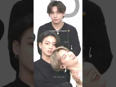 Taehyung🐻change his expression🐰jungkook is in fear😰#bts​#shorts​