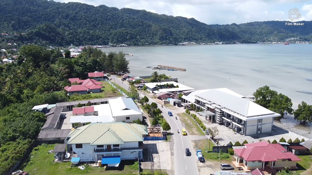 Video drone Kaimana || Jalan Pasar Baru, Jembatan Air Tiba dan Air Merah.