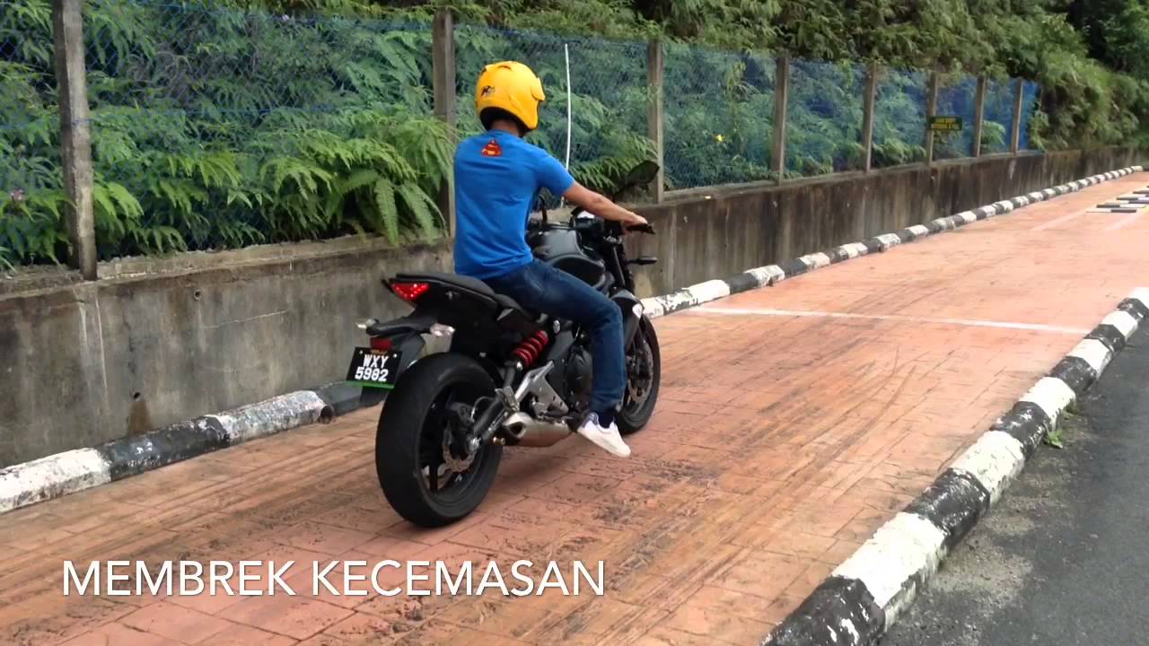 Membrek Kecemasan Motorsikal (Motorcycle Emergency Braking) YouTube