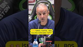  Fenerbahçe Teknik Direktörü İsmail Kartal Boş Salona Konuşma Yaptı