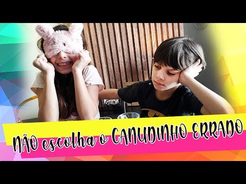 DESAFIO NÃO escolha o CANUDINHO ERRADO! Com Sarinha e Vini