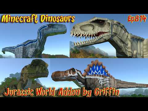 Jurassic World Addon by LegendaryAddonsStudios | Project Jurassic Addon | Minecraft Dinosaurs Ep814