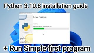 How to Install Latest Version Python 3.10.8 on Windows 10/11