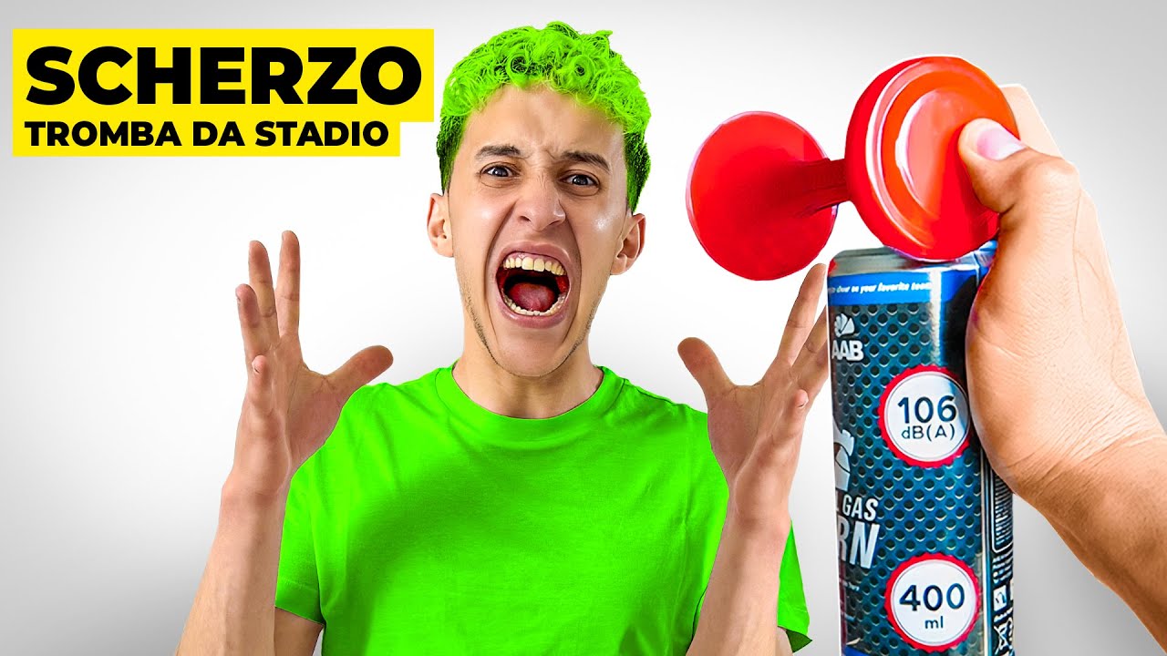 TROLLO MON3Y per 24 ORE con LA TROMBA DA STADIO in STREAM HOUSE