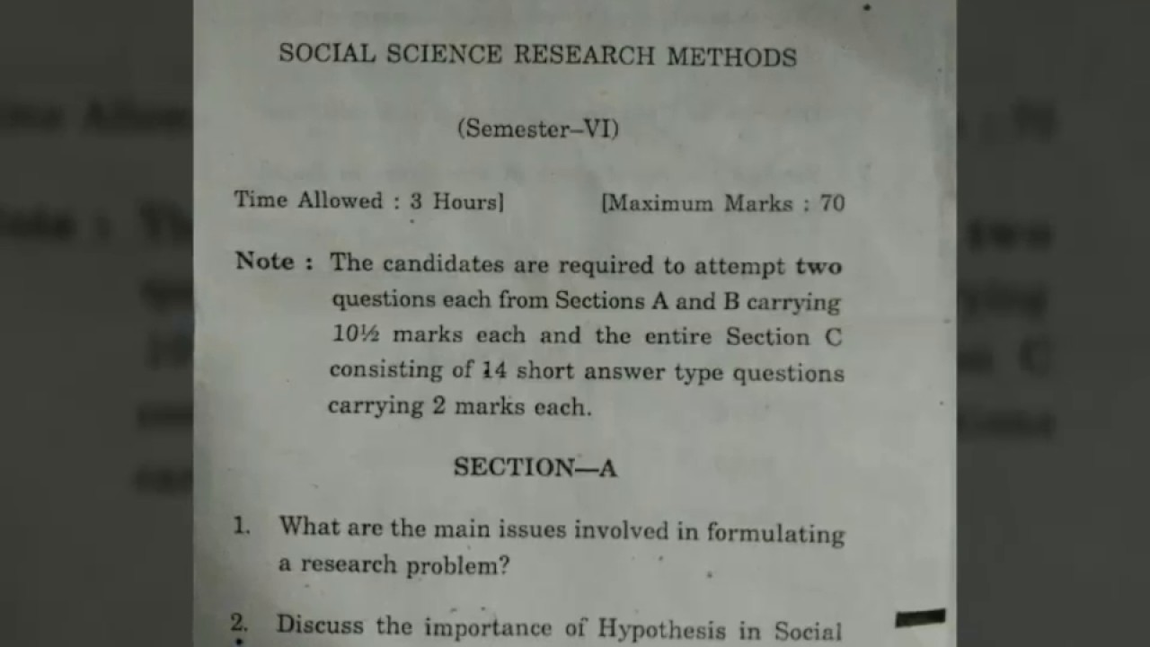 social science research paper sample pdf