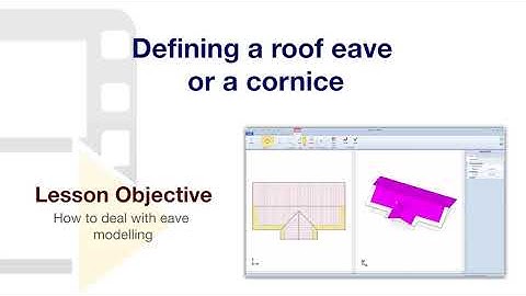 Edificius Tutorial - Defining a roof eave or a cornice - ACCA software