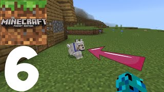 Minecraft PE Walkthrough Multiplayer Part-6 | MCPE 1.20 | Making A huge House And Taming a Wolf!