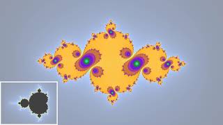 Evolution of Julia sets as parameter dives into crevice with argument 1/3