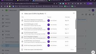 Celebrity Reusing a Google Classroom Post Profile